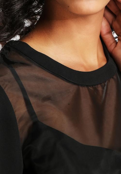 Neon Rose - Bralet Overlay Tee
