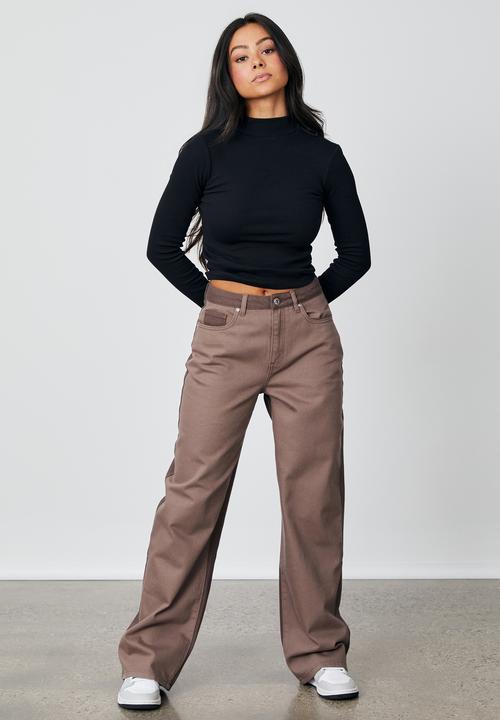 Factorie - Mock neck long sleeve - black