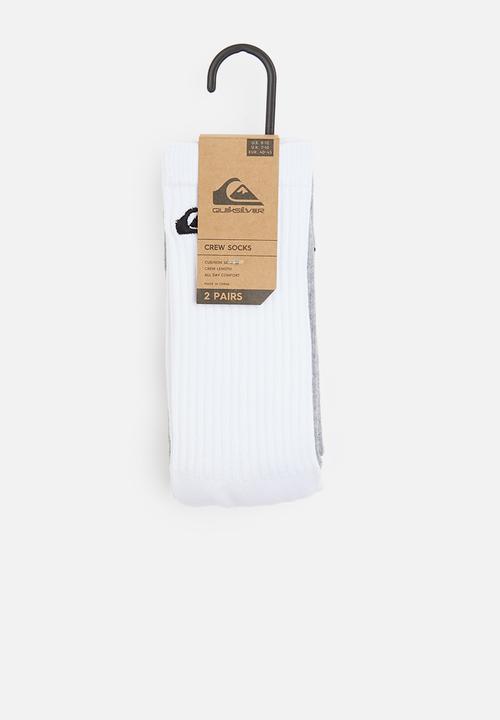 Quiksilver - Quiksilver 2pk crew a - white & grey 