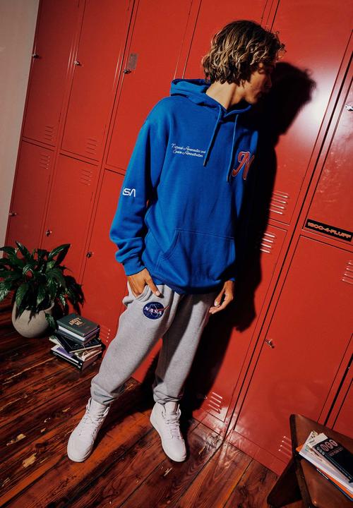 Factorie - Oversized nasa hoodie - lcn nas cobalt/nasa pitcher