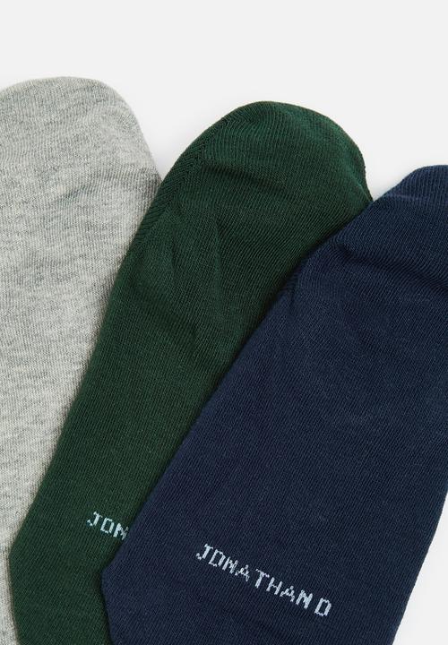 Jonathan D - Men's 3 pack branded secret sox - multi 