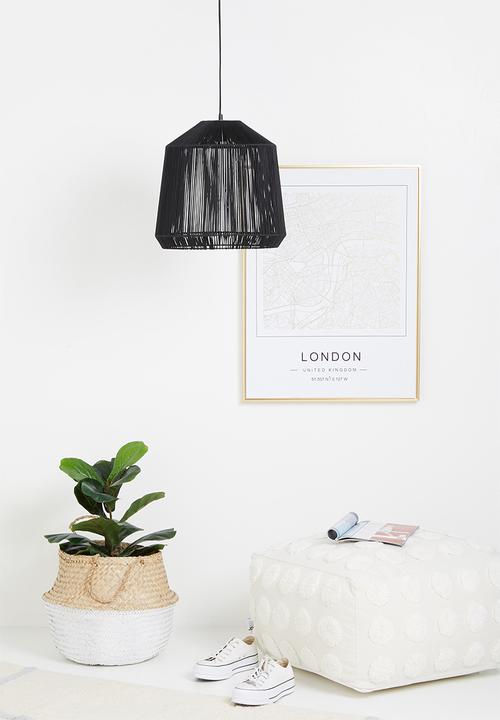 Sixth Floor - Willow pendant - black