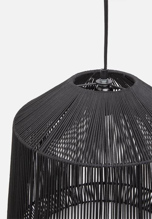 Sixth Floor - Willow pendant - black