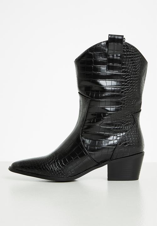 Superbalist - Penny cow boy boot - black
