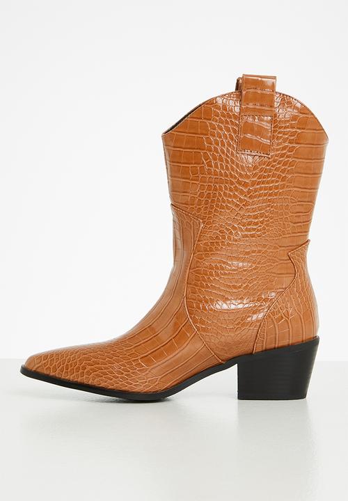 Superbalist - Penny cow boy boot - tan