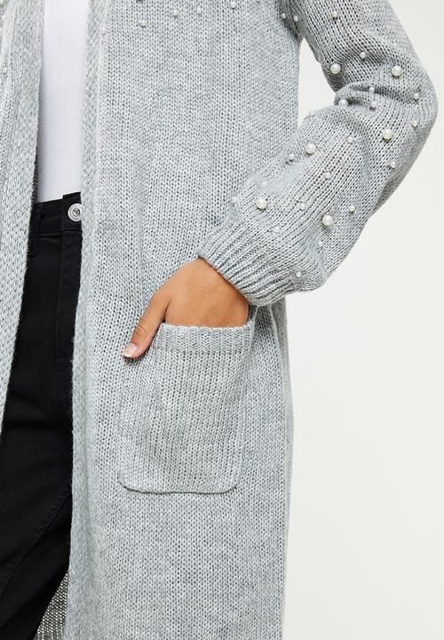 Stella Morgan - Knit longline cardigan - grey