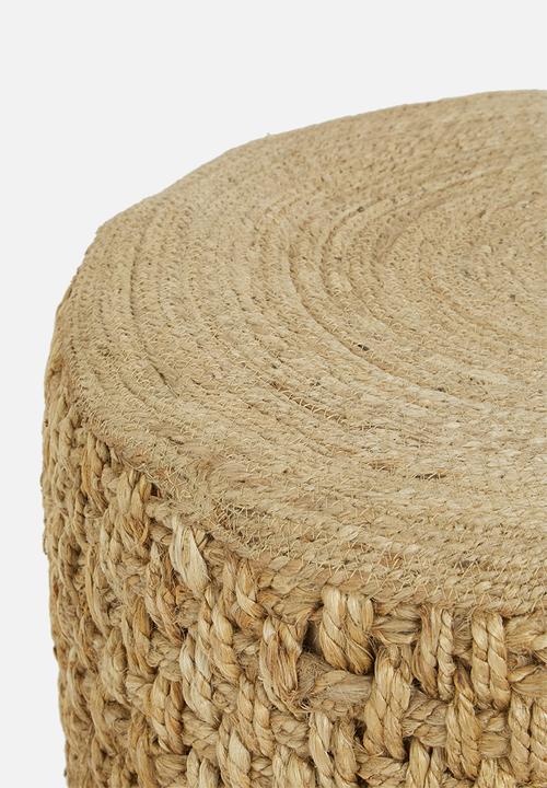Sixth Floor - Jute ottoman - natural