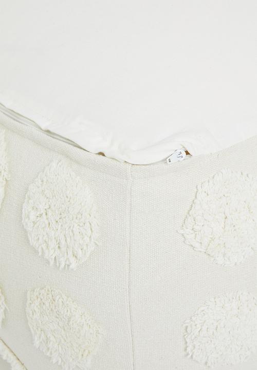 Sixth Floor - Tufted dotty ottoman - natural