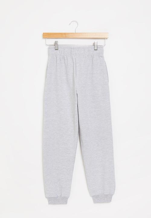 Superbalist - Boys smiley jogger - grey melange