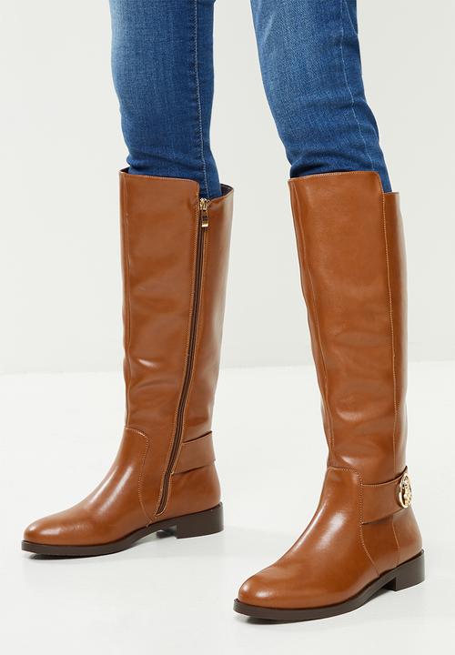 POLO - Riding leather long boot - tan