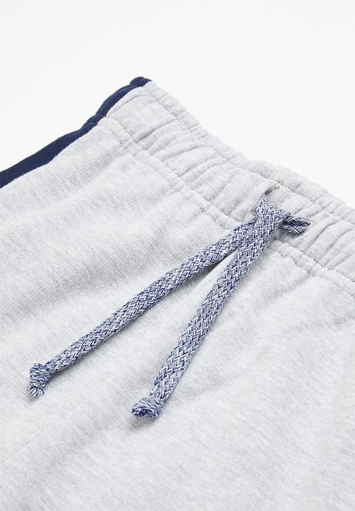 Pop Candy - Boys colour block set - grey & navy
