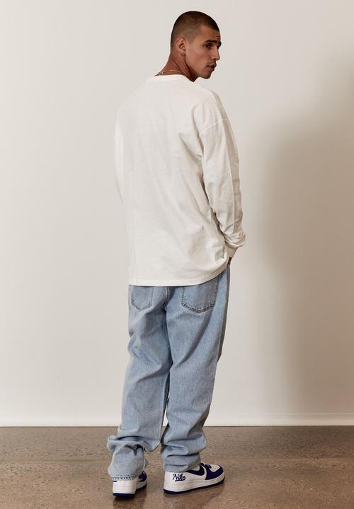 Factorie - Oversized long sleeve tshirt - white