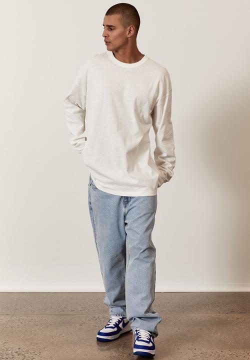 Factorie - Oversized long sleeve tshirt - white