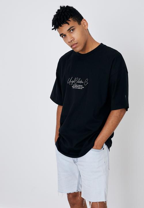Factorie - Premium oversized graphic t shirt - black