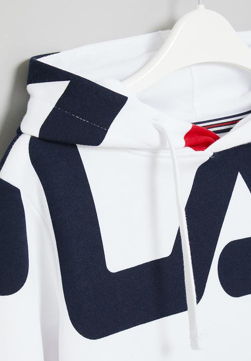 FILA - Sienna aop hoodie - white 