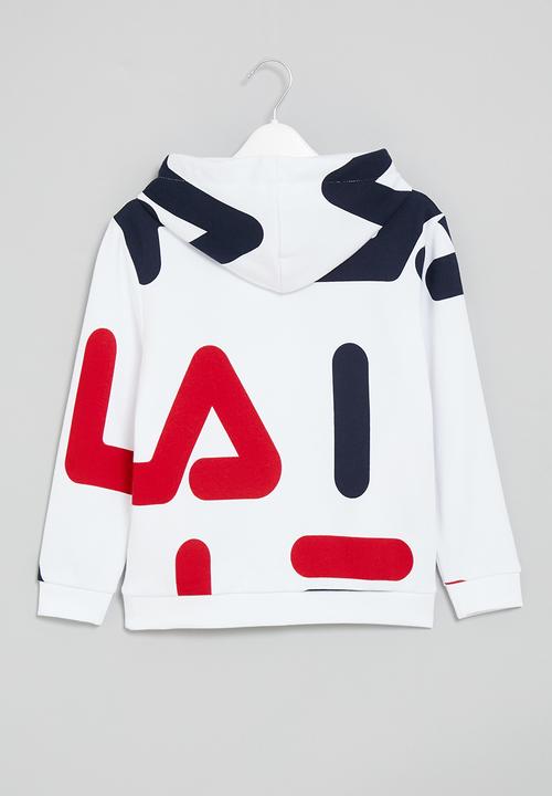 FILA - Sienna aop hoodie - white 