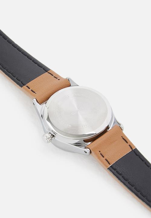 Casio - Analog watch - tan & white