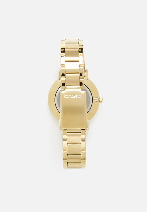 Casio - Analog round ion plated - gold