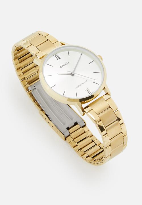 Casio - Analog round ion plated - gold