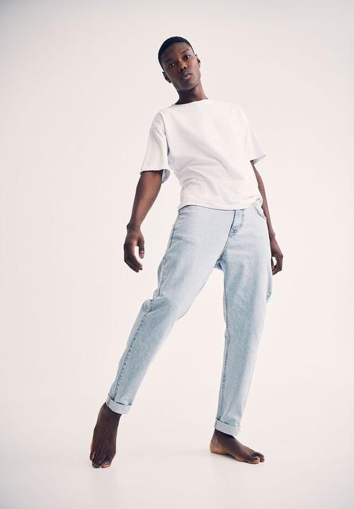 Cotton On - Relaxed tapered jean - roadie blue