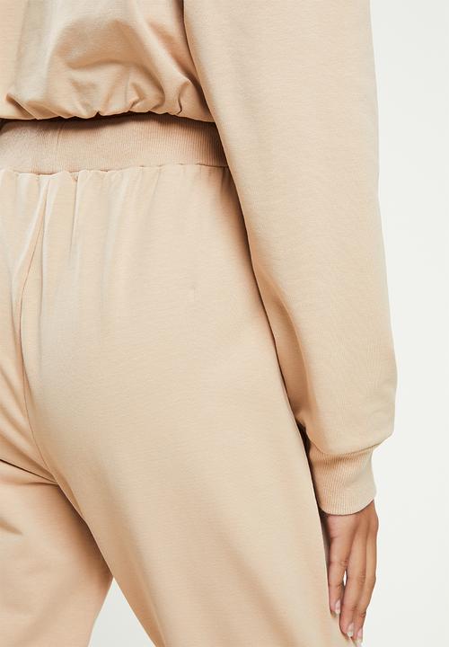 SISSY BOY - Crew neck sweat top with drawstring waist - stone
