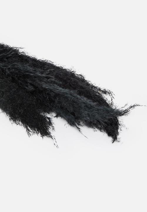H&S - Pampas flowers - dark grey