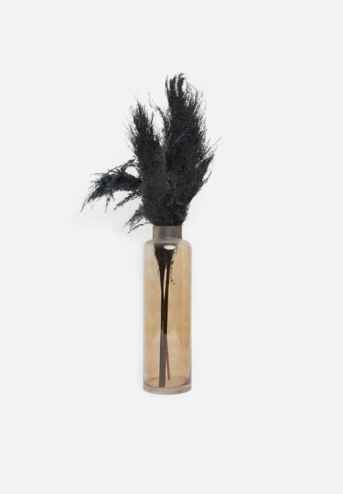 H&S - Pampas flowers - dark grey
