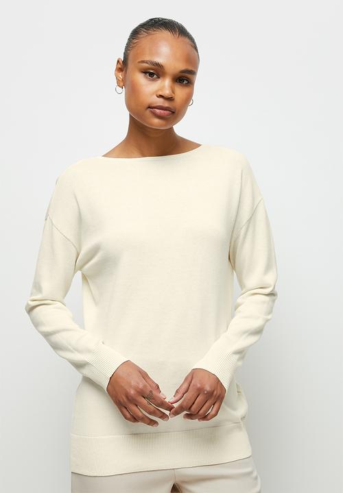 edit - Longline vback jumper - milk