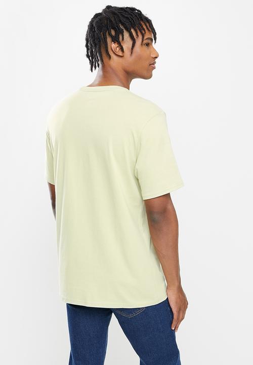 Converse - Embroidered star chevron tee - light green