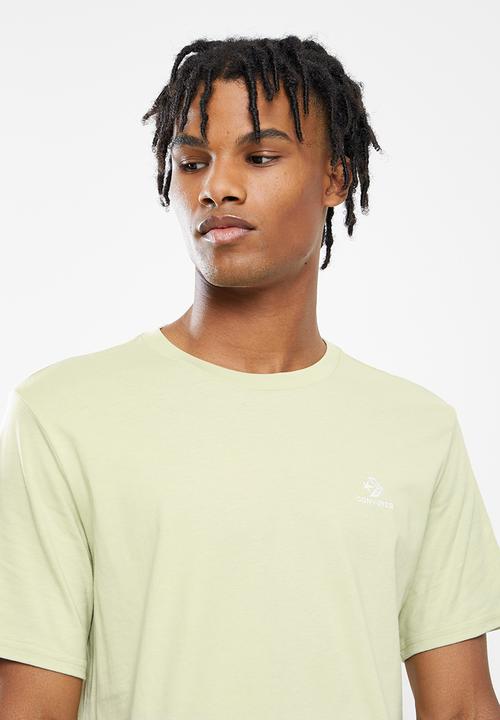Converse - Embroidered star chevron tee - light green