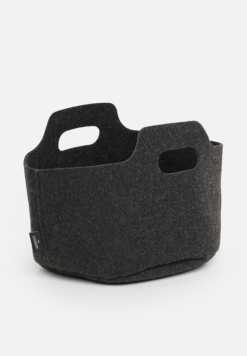 The Joinery - storage basket - charcoal