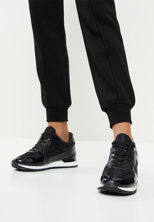 SISSY BOY - Sweatpants with drawstring waist and bling logo - black