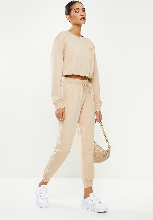 SISSY BOY - Trackpants with drawstring waist - stone
