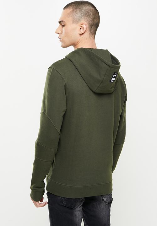 S.P.C.C - Myers regular fit pullover hoodie - dark moss