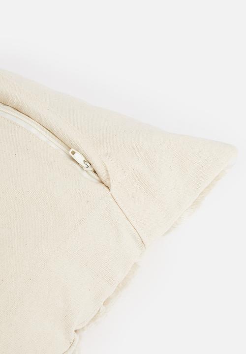Sixth Floor - Tufted dobby cushion cover - marshmallow