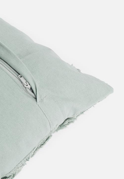 Sixth Floor - Mirage cushion cover - sage grey