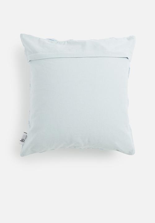 Sixth Floor - Tufted dobby cushion cover - baby blue
