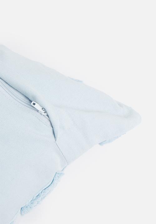 Sixth Floor - Tufted dobby cushion cover - baby blue