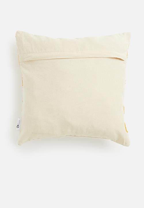 Sixth Floor - Doily cushion cover - mustard & natural