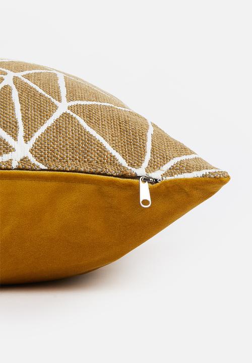 Hertex Haus - Meditating Outdoor cushion cover - tobacco