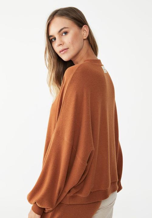 Cotton On - Super soft long sleeve sweater - glazed ginger