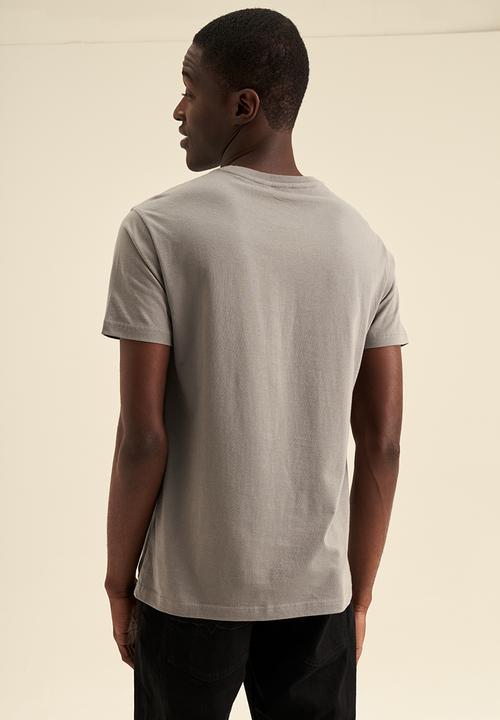 POLO - Soft Flock Logo short sleeve Tee - Charcoal