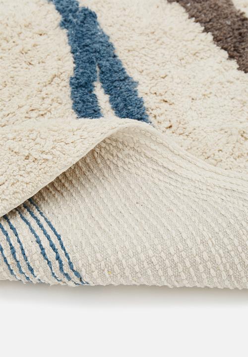 Sixth Floor - Stroke round tufted rug - multi