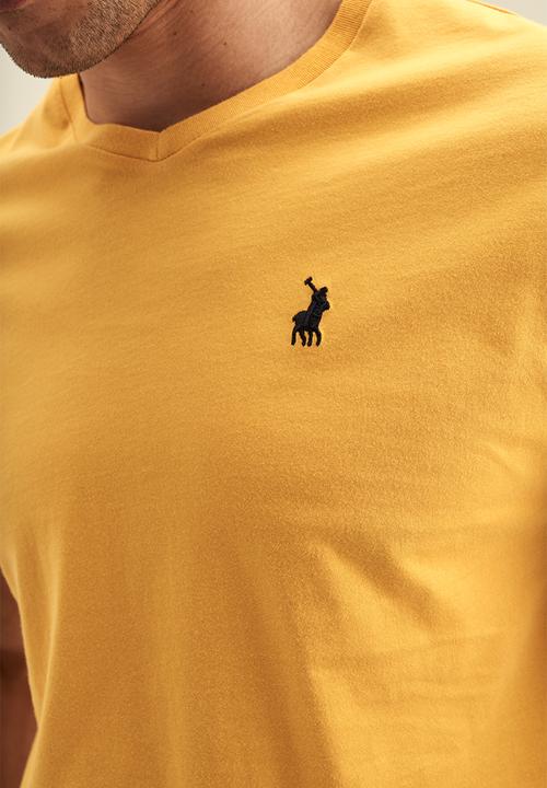 POLO - V-Neck  short sleeve Tee - Yellow