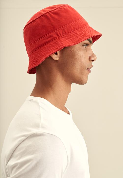 POLO - Classic twill bucket - red