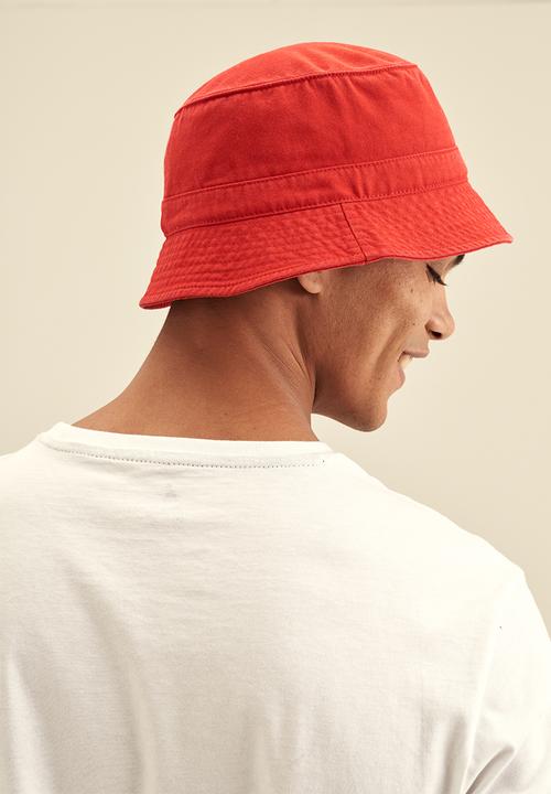 POLO - Classic twill bucket - red