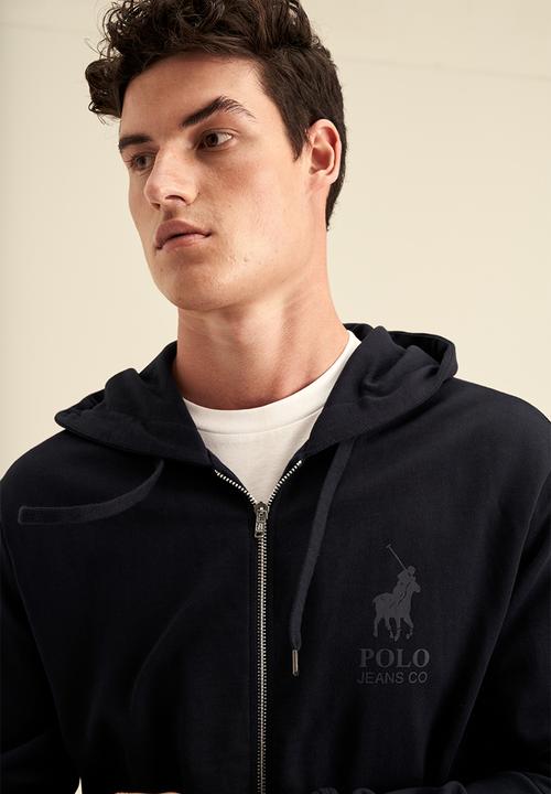 POLO - PJC Zip Thru Hooded Sweatshirt - Navy