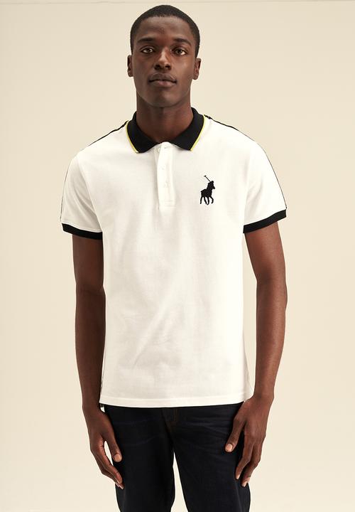 POLO - Taped Big Pony SS Golfer - White & Black