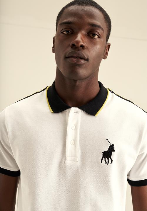 POLO - Taped Big Pony SS Golfer - White & Black