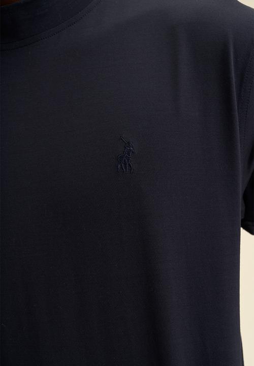 POLO - High Collar short sleeve Tee - Navy